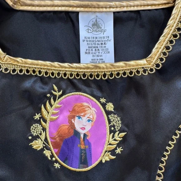 Disney Frozen Anna Purple and Black Princess Dress Costume - Picture 2 of 2